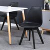 Krzesło EHOKERY Nantes Black DSW Czarny Styl Loftowy