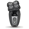 Golarka z czterema okrągłymi głowicami tnącymi, na której widnieje logo "PHILIPS" oraz napis "Head Shaver". Na obudowie znajduje się przycisk zasilania oraz napis "Wet & Dry".