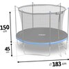 Trampolina NEO-SPORT NS-06W241 FI 183 cm Maksymalne obciążenie [kg] 50