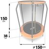 Trampolina NEO-SPORT NS-05W240F 152 cm Wsporniki siatki [mm] 1500