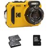 Aparat KODAK WPZ2 Żółty + 2 baterie + karta pamięci 16GB, 16.3Mpix, 4x zoom optyczny
