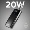 Powerbank SBS Evolved LCD 10000mAh PD 20W Szary Prąd wyjściowy [A] 2
