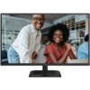 Monitor AOC 27E4U o przekątnej 27 cali, rozdzielczości 1920x1080 pikseli, z matrycą IPS, częstotliwością odświeżania 120Hz i czasem reakcji 4 ms [GTG]. Na ekranie widoczne jest zdjęcie dwóch uśmiechniętych osób w jasnym pomieszczeniu.