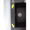 Zlewozmywak dwukomorowy FRANKE Sirius S2D 620 143.0618.688 Onyx 50x86 Głębokość [cm] 50