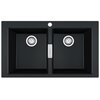 Zlewozmywak dwukomorowy FRANKE Sirius S2D 620 143.0618.688 Onyx 50x86