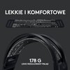 Słuchawki LOGITECH G733 Lightspeed Bezprzewodowe, Nauszne, Dźwięk przestrzenny Czarny Pasmo przenoszenia mikrofonu min. [Hz] 100