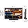 Telewizor JVC LT-32VQF550D 32" QLED VIDAA Smart TV Tak