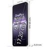 Na zdjęciu widoczny jest smartfon z wyświetlaczem o przekątnej 6.77 cala (17.20 cm), z wymiarami 163.58 mm wysokości, 76.02 mm szerokości i 8.24 mm grubości. Na ekranie znajduje się tekst: "OnePlus Nord CE5".