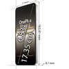 Na zdjęciu widoczny jest smartfon z napisem "OnePlus Nord 5" na ekranie, z wymiarami: 163,41 mm wysokości, 77,04 mm szerokości i 8,1 mm grubości. Przekątna ekranu wynosi 6,83 cala, co odpowiada 17,35 cm.