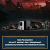 Na zdjęciu widoczne są różne urządzenia do gier, w tym konsole, laptop i komputer stacjonarny, na tle krajobrazu z gry. Na dole znajduje się tekst: "Xbox Play Anywhere Graj na PC, konsolach Xbox i obsługiwanych urządzeniach przenośnych bez dodatkowych kos