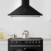 Okap VESTFROST VE-90RSABK Czarny 745m3/h 66dB klasa A++ Filtr przeciwtłuszczowy Aluminiowy