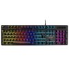 Czarna klawiatura z podświetleniem RGB, układ klawiszy QWERTY, z widocznym napisem "DELTACO GAMING" na spacji oraz oznaczeniem "DK310" w prawym górnym rogu. Klawisze są podświetlone w różnych kolorach, tworząc efekt tęczy.