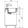 Zlewozmywak jednokomorowy FRANKE Sirius SID 610-49 114.0205.049 Onyx 53x56 Szerokość [cm] 56