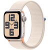 Apple Watch SE 2gen GPS 40mm koperta z aluminium (księżycowa poświata) + opaska sportowa (księżycowa poświata)