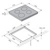 Płyta ceramiczna SAMSUNG CTR164NC01 Wykonanie płyty grzewczej Szkło ceramiczne