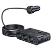 Ładowarka samochodowa 3MK Car Power Splitter 120W PD QC PPS USB Czarny