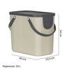 Kosz na śmieci ROTHO 1024907422 Albula 25 L Cappuccino Gwarancja 24 miesiące