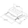 Okap WHIRLPOOL AKR 5390/1 IX Inox 304m3/h 65dB klasa D Głębokość [cm] 28