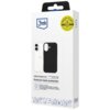 Białe opakowanie z logo "3mk" zawiera grafikę przedstawiającą czarny silikonowy case na telefon oraz napis "HARDY® MagSilicone® Premium back protection". Na opakowaniu znajduje się również żółta naklejka z napisem "Military Grade Drop Test MIL-STD-810H" o