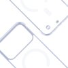 Przezroczyste etui z wycięciami na aparat i logo "3MK" w rogu. Produkt jest przeznaczony do Apple iPhone 17 Pro Max.