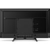 Tył telewizora z widocznymi portami i złączami, w tym CI slot, USB oraz HDMI(ARC). Na dolnej krawędzi znajdują się oznaczenia: Optical/SPDIF, AV in, Headphones, Ethernet LAN, HDMI 2, HDMI 1, Antenna.