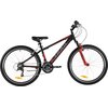 Rower młodzieżowy TRAIL 600 Stal 26 cali dla chłopca Czarno-czerwony Rama Stalowa, 14"