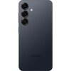 Czarny smartfon z trzema obiektywami aparatu i lampą błyskową na tylnej obudowie, z widocznym logo "SAMSUNG" na dole.