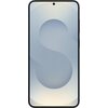 Na zdjęciu widoczny jest smartfon z dużym ekranem, na którym wyświetlany jest gradientowy wzór z literą "S". Urządzenie ma cienkie ramki i centralnie umieszczony otwór na aparat przedni.