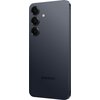 Na zdjęciu widoczny jest czarny smartfon z trzema obiektywami aparatu i lampą błyskową na tylnej obudowie. Na dole obudowy znajduje się logo "SAMSUNG".