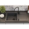 Zlewozmywak MYQ Seul 11 SEU11G1BS Czarny Komora 1 370 x 370 x 175 mm