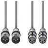 Kabel NEDIS COTH15030GY05 XLR męski - XLR żeński 0.5 m Typ kabla XLR - XLR