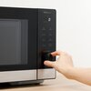 Kuchenka mikrofalowa PANASONIC NN-SD38QSEPG 1000 W średnica 28.8 cm pojemność 29L Czarny Funkcje Oświetlenie wnętrza, Wyświetlacz