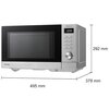 Kuchenka mikrofalowa PANASONIC NN-SD37QSEPG 1000 W średnica 28.8 cm pojemność 29L Srebrny Funkcje podstawowe Podgrzewanie