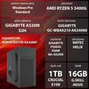 Komputer XQUANTUM XQR5R16S1TB-XA30WP R5-3400G 16GB RAM 1TB SSD Wi-Fi Windows 11 Professional Procesor AMD Ryzen 5 3400G