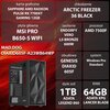 Komputer MAD DOG DIAXID605F-A23WB64WP R5-7500F 64GB RAM 1TB SSD Radeon RX7700XT Wi-Fi Windows 11 Professional Procesor AMD Ryzen 5 7500F