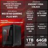 Komputer MAD DOG ENDORFY500AIR-I20WB64WP i5-14400F 64GB RAM 1TB SSD Radeon RX7700XT Wi-Fi Windows 11 Professional Procesor Intel Core i5-14400F