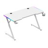 Biurko gamingowe HUZARO Hero 2.5 RGB Biały Kolor Biały