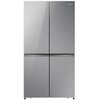 Lodówka HISENSE RQ758N4SGIE1 MD Side by Side No Frost 178.5cm Srebrna Wi-Fi ConnectLife My Fresh Choice Metal Cooling Liczba półek na butelki 0