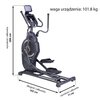 Orbitrek magnetyczno-powietrzny HMS H5815 8kg 50cm Ćwiczone partie mięśni Kręgosłup