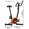 Rower mechaniczny ONE FITNESS RW3011 Czarno-pomarańczowy Rodzaj roweru Pionowy