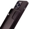 Ciemnofioletowe etui 3MK Hardy MagSilicone do Apple iPhone 14 Pro Max, ukazujące jego wewnętrzną i zewnętrzną stronę z widocznymi wycięciami na przyciski i aparat. Etui ma okrągłe oznaczenie na wewnętrznej stronie, sugerujące miejsce na magnes.