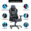 Fotel GAMVIS Elite 2.0 XL Basic Czarny Materiał podłokietników Carbon Fiber