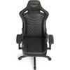 Fotel GAMVIS Elite 2.0 Pro XL Czarny (złote elementy) Materiał obicia Skóra ekologiczna