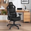 Fotel GAMVIS Elite 2.0 XL Basic Czarny (złote elementy) Materiał podłokietników Carbon Fiber