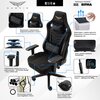 Fotel GAMVIS Elite 2.0 XL Basic Czarny (złote elementy) Seria Gamvis Elite 2.0