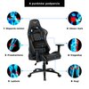 Fotel GAMVIS Phantom Large Pikowany Czarny (złote elementy) Załączona dokumentacja Karta gwarancyjna