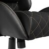 Fotel GAMVIS Phantom Large Czarny (złote elementy) Podświetlenie RGB Nie