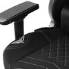 Fotel GAMVIS Elite 2.0 XL Basic Czarny (białe elementy) Kolor Czarny (białe elementy)