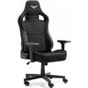 Fotel GAMVIS Elite 2.0 XL Basic Czarny (białe elementy) Materiał obicia Tkanina welurowa