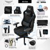 Fotel GAMVIS Elite 2.0 XL Basic Czarny (białe elementy) Załączona dokumentacja Instrukcja obsługi w języku polskim